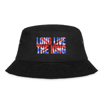 Britischer König Krönung Charles England Flagge - Bucket Hat - Schwarz - Vorne - Lela (165cm)
