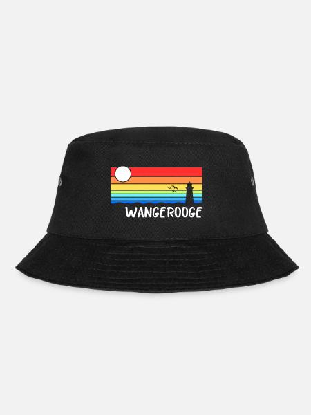 Wangerooge Nordsee Leuchtturm Urlaub - Bucket Hat - Schwarz