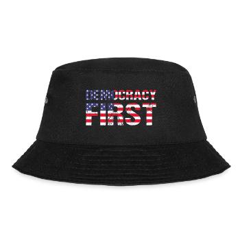 Democracy First USA Democracy Freedom - Bucket Hat - black - Front - Lela (165cm)