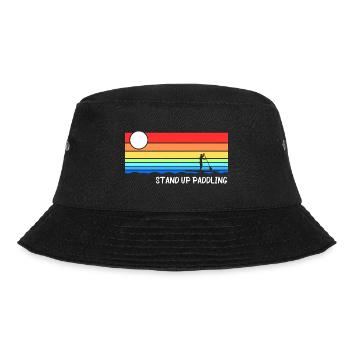 Stand Up Paddling Paddleboard Surfer SUP - Bucket Hat - Schwarz - Vorne - Lela (165cm)