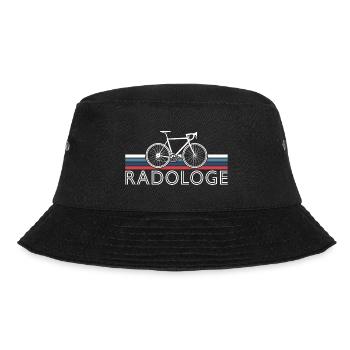 RADOLOGE CYCOLOGIST RADRENNFAHRER RETRO RENNRAD - Bucket Hat - Schwarz - Vorne - Lela (165cm)