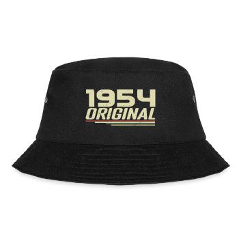 Born in 1954 Vintage 1954 Retro Birthday 1954 - Bucket Hat - black - Front - Lela (165cm)
