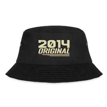 Born in 2014 Vintage 2014 Retro Anniversary 2014 - Bucket Hat - black - Front - Lela (165cm)