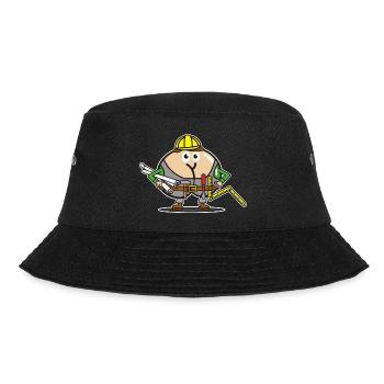 Assmex Baumeister - Bucket Hat - Schwarz - Vorne - Lela (165cm)