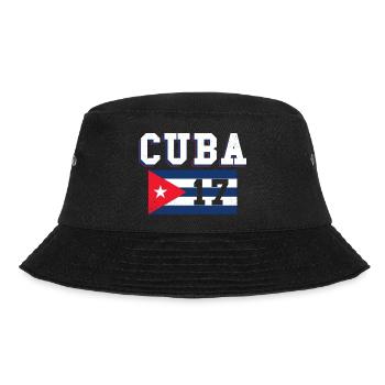 2017 Kuba Shirt Cuba Kubaner Havanna Geschenk - Bucket Hat - Schwarz - Vorne - Lela (165cm)