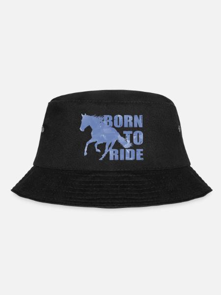 Born To Ride geboren um zu Reiten pferde Reiter - Bucket Hat - Schwarz