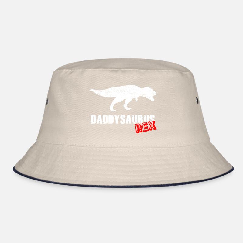 Daddysaurus Dad Dad T-Shirt Gift Idea Funny Bucket Hat