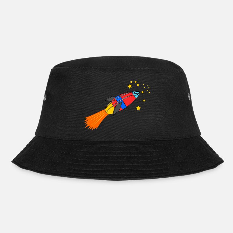 rocket - Bucket Hat - black