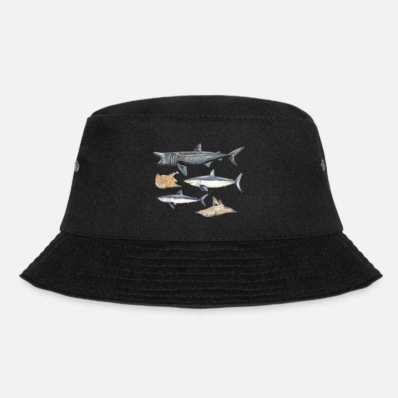 Sharks - Sharks - Requins - Bucket Hat - black
