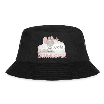 big sister unicorn mouse bird - Bucket Hat - black - Front - Lela (165cm)