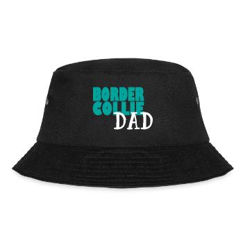 BORDER COLLIE DOG DAD - Bucket Hat - Schwarz - Vorne - Lela (165cm)