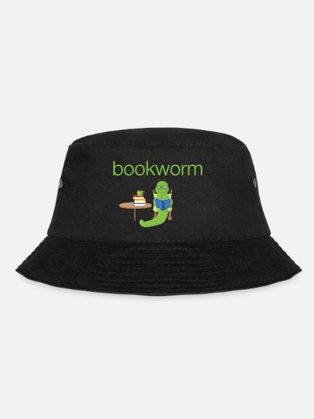 Bookworm, Bücherwurm.Geschenk, lire, Bookworm - Bob - noir