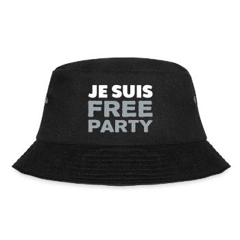 Je suis FREE PARTY - Bob - noir - Devant - Lela (165cm)