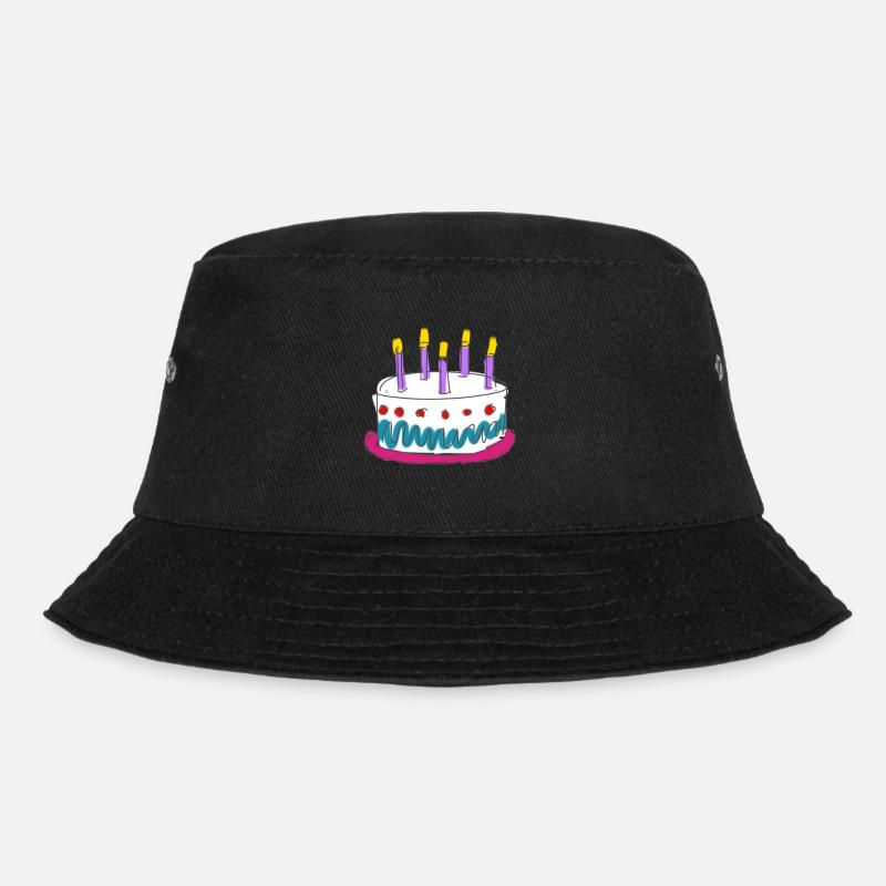 cake - Bucket Hat - black