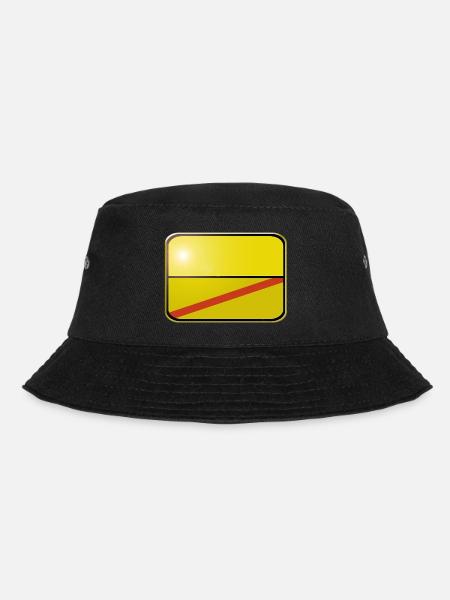 Blank signpost - Bucket Hat - black