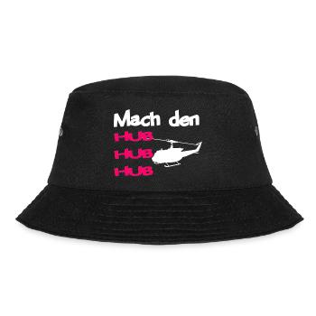 Mach den Hub Helikopter 117 - Bucket Hat - Schwarz - Vorne - Lela (165cm)