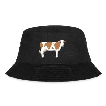 Cow 2 - Bucket Hat - black - Front - Lela (165cm)