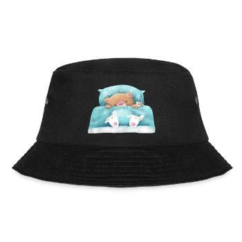 Teddy Bear is sleeping - Bucket Hat - black - Front - Lela (165cm)