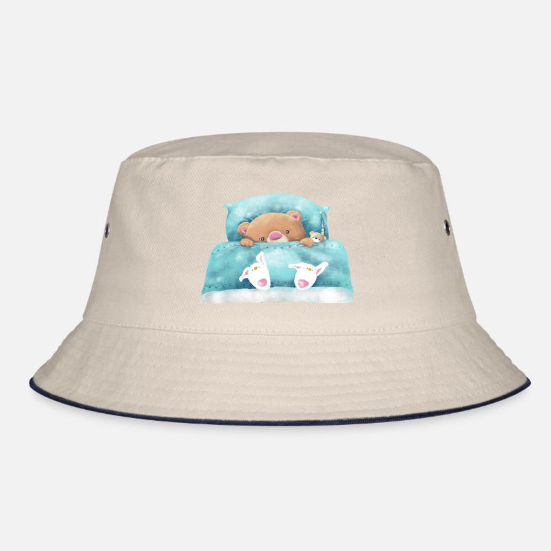 Teddybär Schläft Bucket Hat