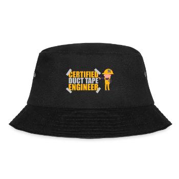 Certified Duct Tape Engineer Gift Idea - Bucket Hat - black - Front - Lela (165cm)
