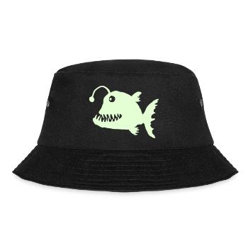 Tiefseefisch - Bucket Hat - Schwarz - Vorne - Lela (165cm)