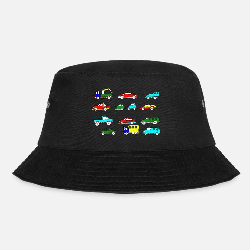 Auto Autos - Bucket Hat - Schwarz