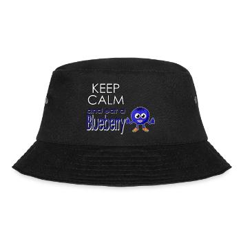 Keep calm and eat a blueberry - Eat blueberry - Bucket Hat - black - Front - Lela (165cm)