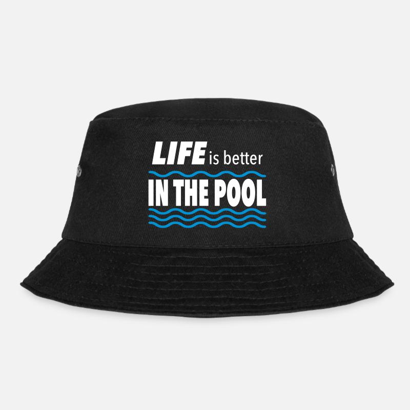 swimming pool - Bucket Hat - black