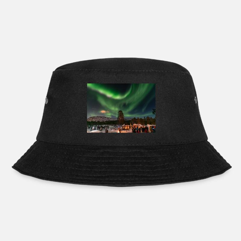 Norwegen Polarlicht - Bucket Hat - Schwarz