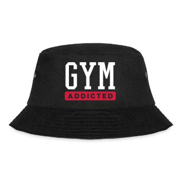 GYM ADDICTED - Bucket Hat - black - Front - Lela (165cm)