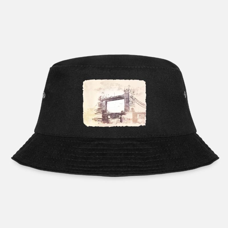 London England Tower Bridge - Bucket Hat - black