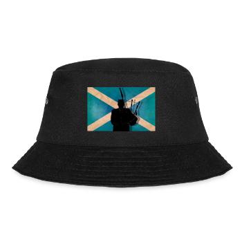 Schottischer Piper - Bucket Hat - Schwarz - Vorne - Lela (165cm)