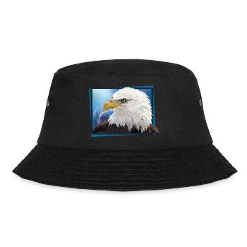 Weißkopfseeadler - Bucket Hat - Schwarz - Vorne - Lela (165cm)