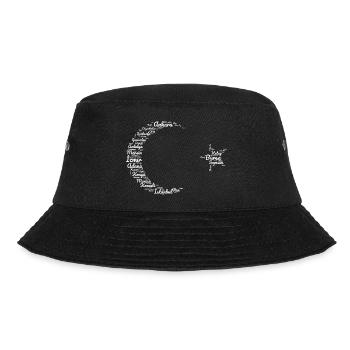 Türkiye Türkei Karte Flagge Halbmond Stern turkish - Bucket Hat - Schwarz - Vorne - Lela (165cm)