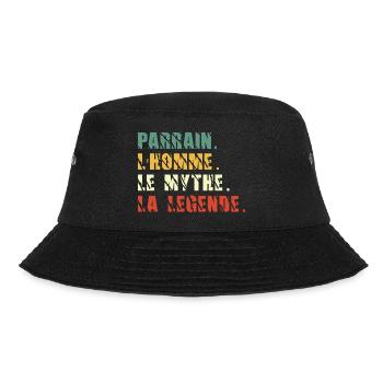parrain l'homme le mythe la légende - Bob - noir - Devant - Lela (165cm)