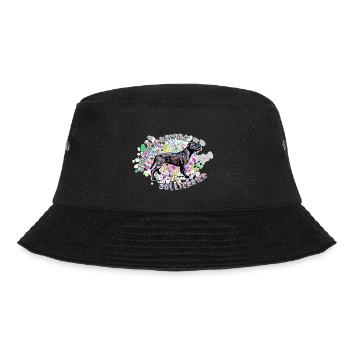 Staffordshire Bullterrier Splash - Bucket Hat - Schwarz - Vorne - Lela (165cm)