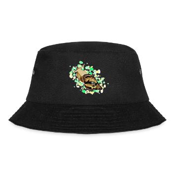 Achatina reticulata Albino Comic - Bucket Hat - Schwarz - Vorne - Lela (165cm)