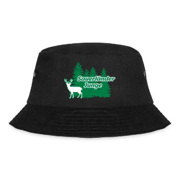 Sauerländer Junge - Bucket Hat - Schwarz - Vorne - Lela (165cm)