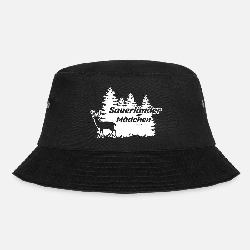 Sauerländer Mädchen - Bucket Hat - Schwarz