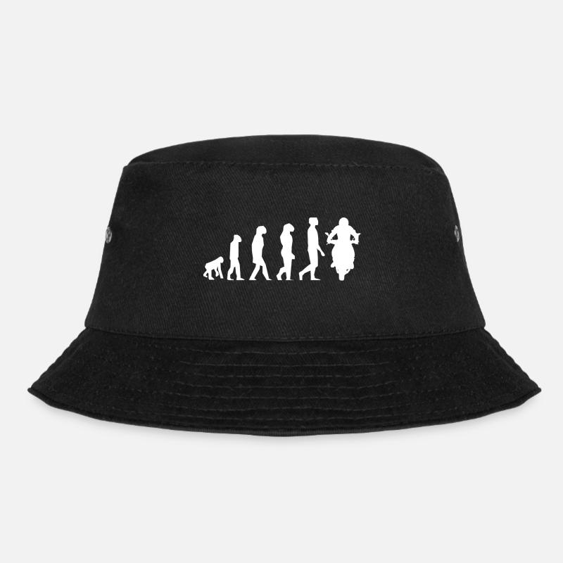 Motorrad Evolution - Bucket Hat - Schwarz