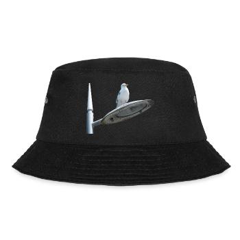 Seagull On A Lamp Post - Bucket Hat - black - Front - Lela (165cm)