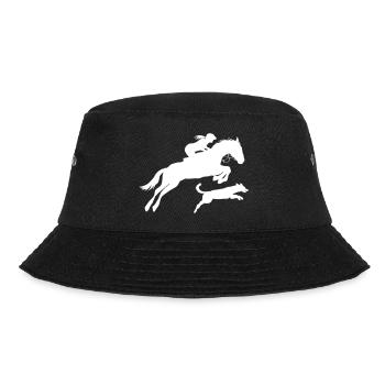 Horse with rider and dog - Bucket Hat - black - Front - Lela (165cm)