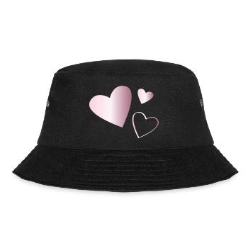 Deux coeurs tourmaline rose - Bob - noir - Devant - Lela (165cm)