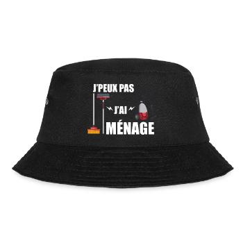 j'peux pas j'ai ménage - Bob - noir - Devant - Lela (165cm)