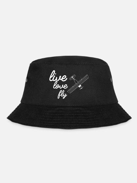 Ultraleichtflugzeug UL Pilot Flugzeug Flieger - Bucket Hat - Schwarz
