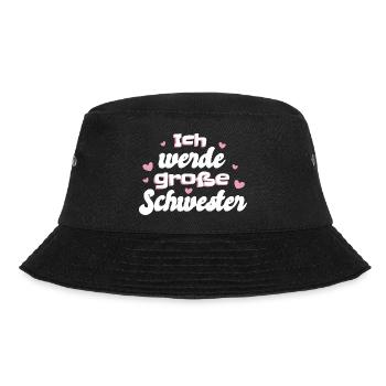 Liebevolle Schwester Botschaft - Bucket Hat - Schwarz - Vorne - Lela (165cm)