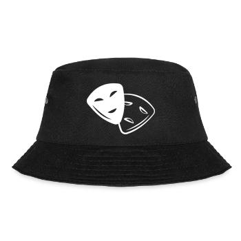 Mask Laughing CryIng Feelings Comedy Tragedy - Bucket Hat - black - Front - Lela (165cm)