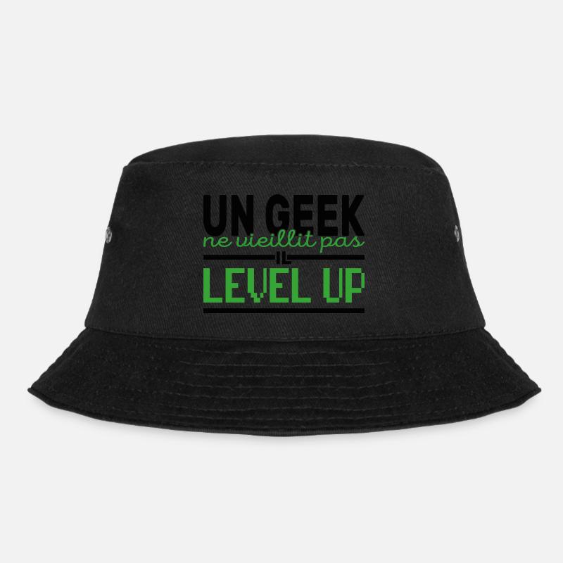 Un Geek ne vieillit Pas il Level up - Bob - noir