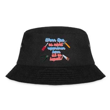 Opa , reparieren - Bucket Hat - Schwarz - Vorne - Lela (165cm)