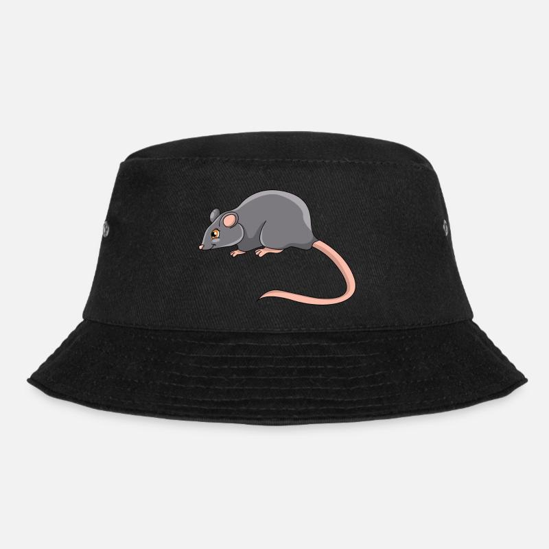 Ratte - Bucket Hat - Schwarz